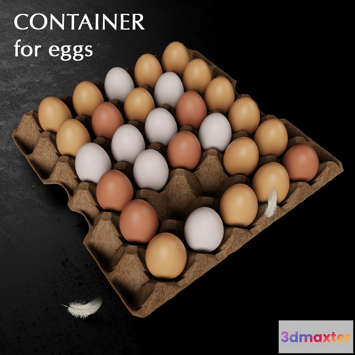 1277690 - Sontainer for eggs 3D Max