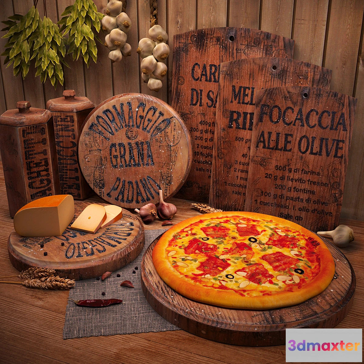 1283162 - Decorative set for the kitchen - No.2 3D Max