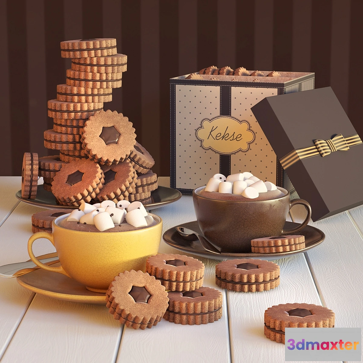 1283526 - Cocoa and cookies - No.2 3D Max