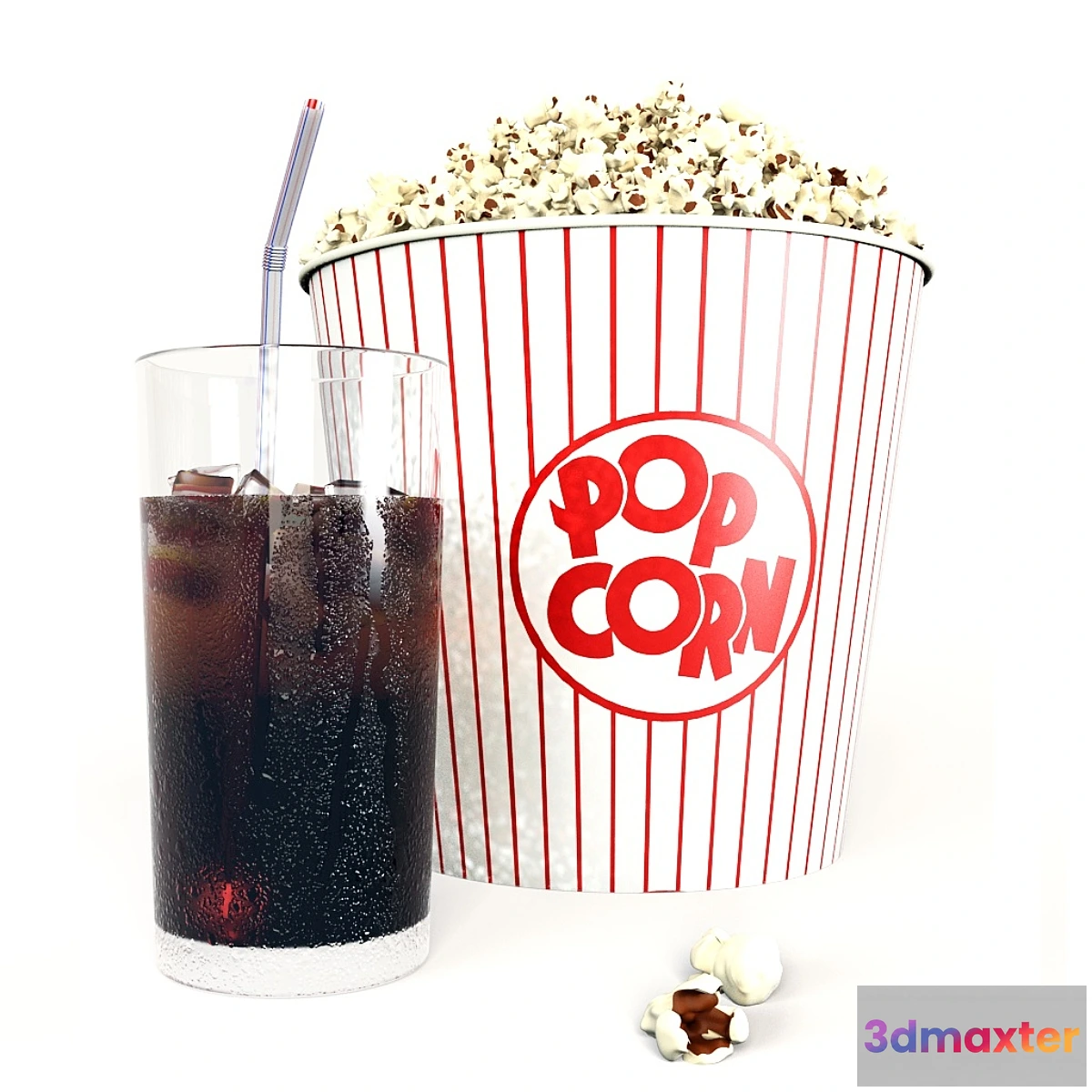 1286400 - Popcorn and cola 3D Max