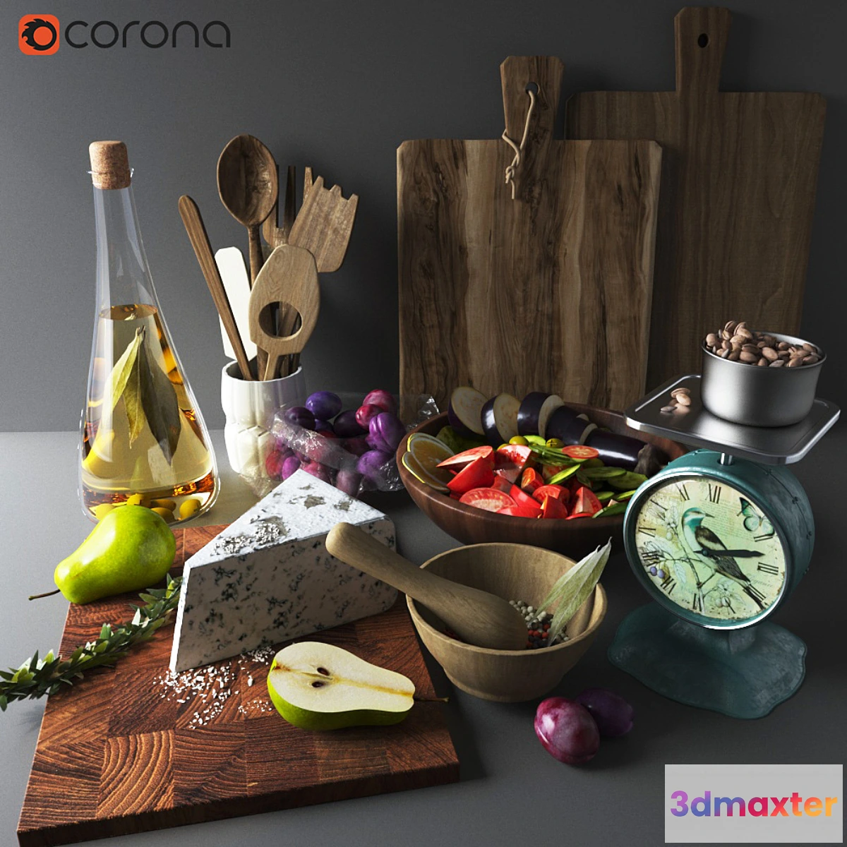 1288172 - Kitchen Set 01 3D Max