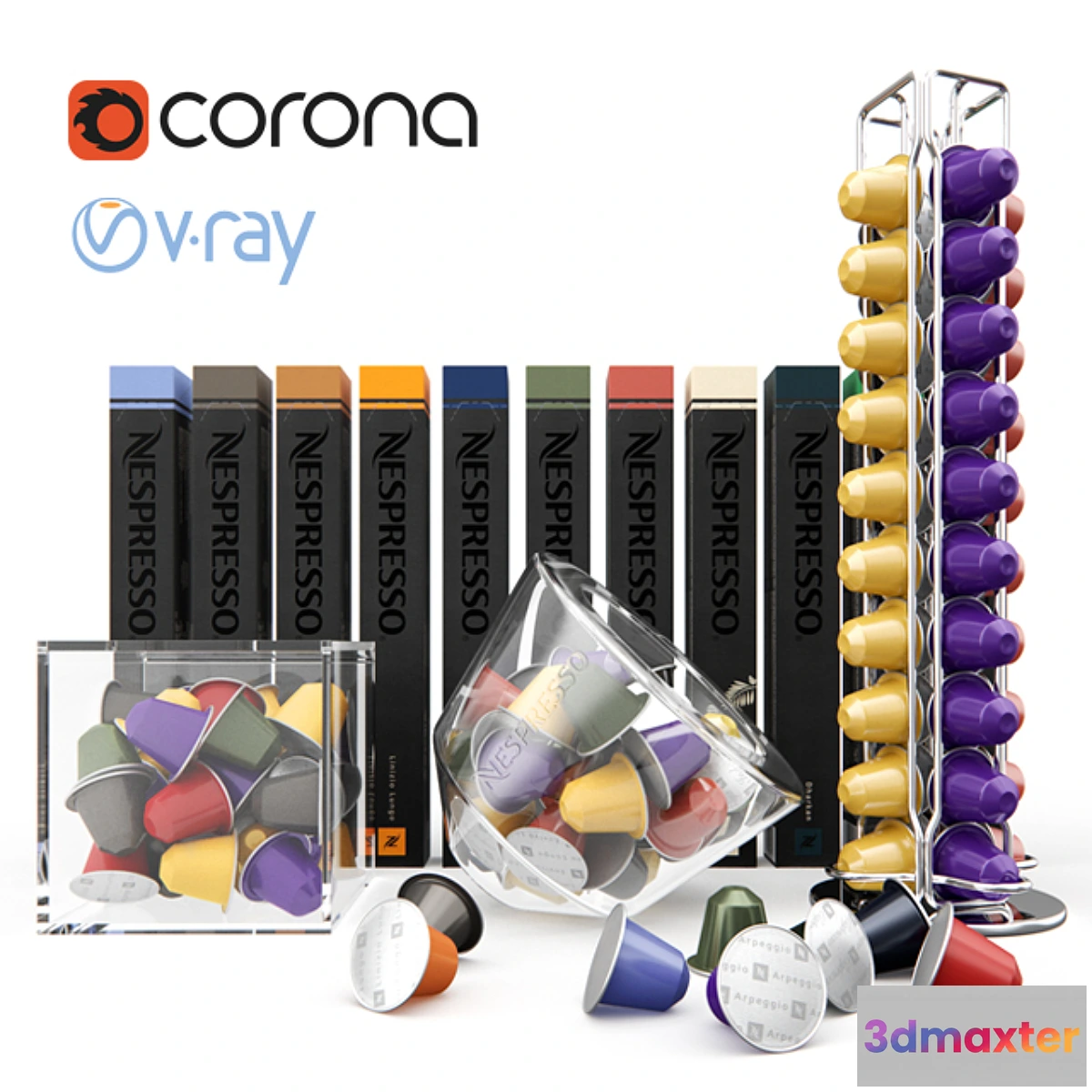 1288294 - Coffee capsules and accessories Nespresso 3D Max