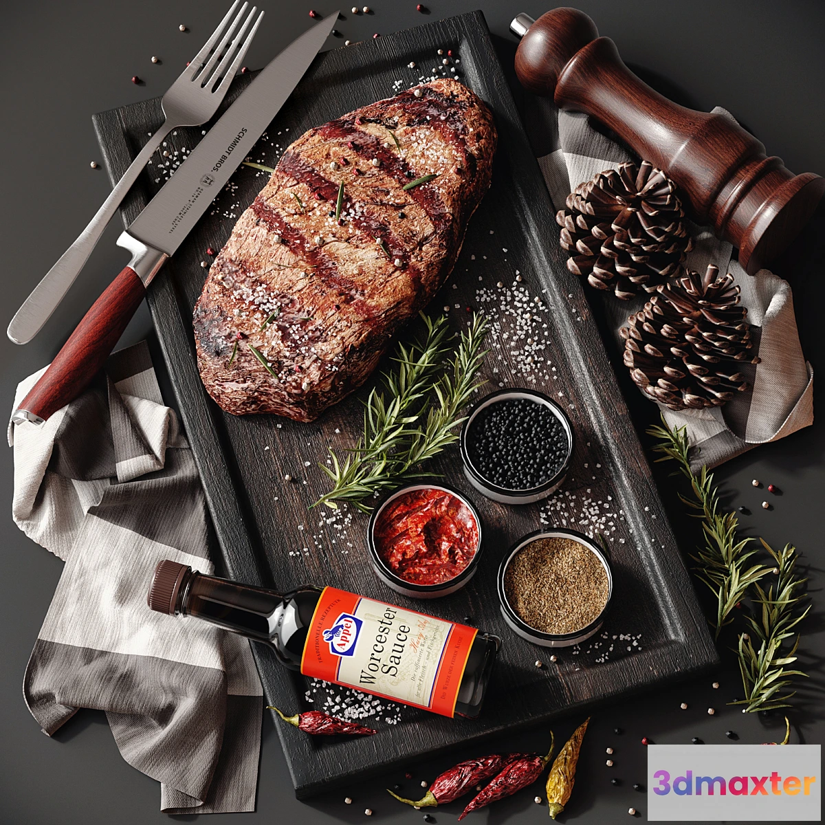 1307652 - Steak 3D Max