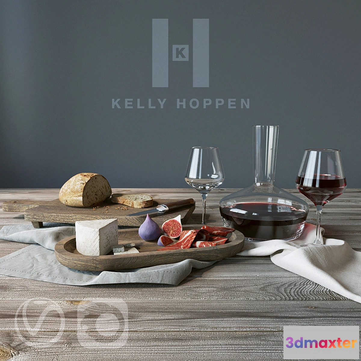 1312258 - Kelly Hoppen  Tableware number 2 3D Max