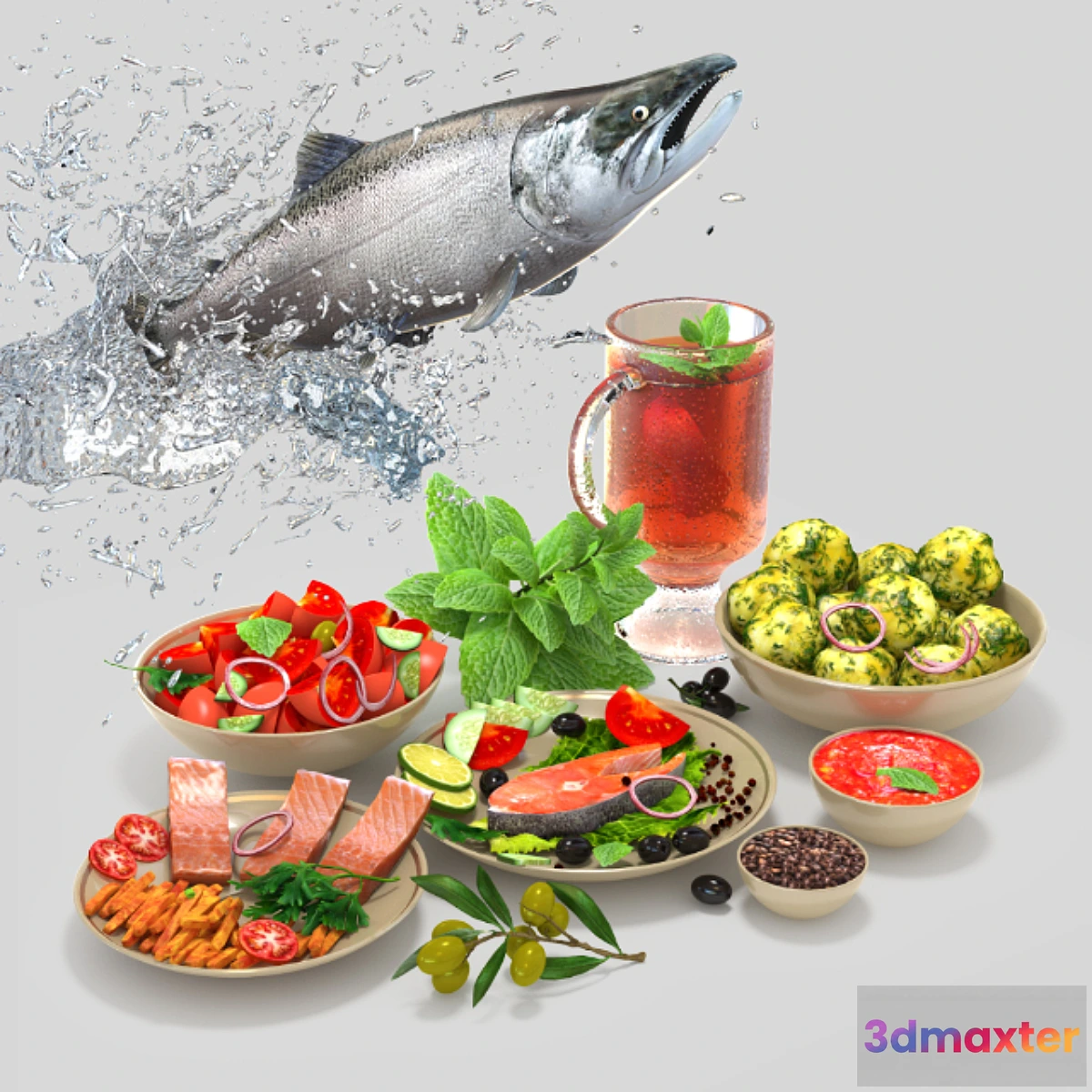 1321451 - Red fish 3D Max