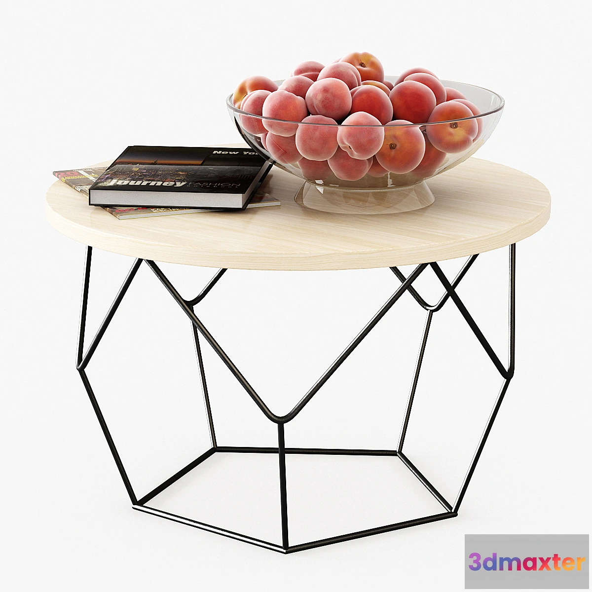 1322077 - Table with peaches 3D Max