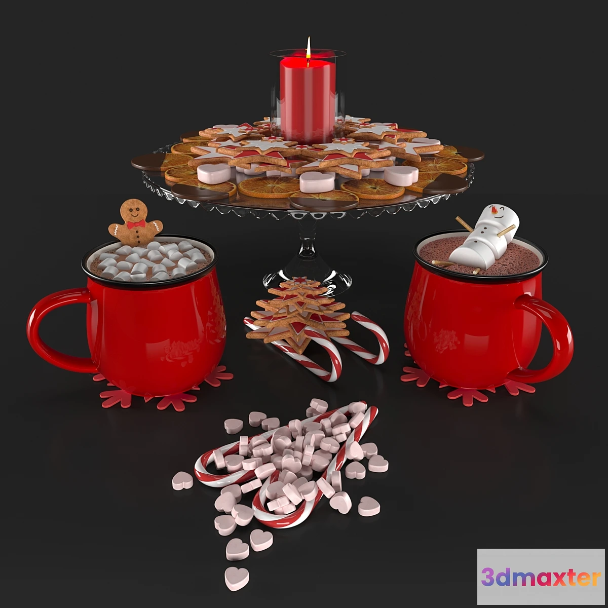 1324898 - Cocoa set 3D Max
