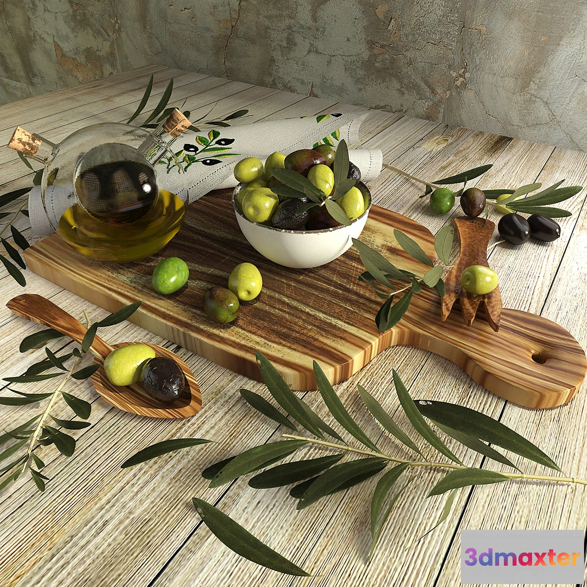 1336975 - Olives set 3D Max