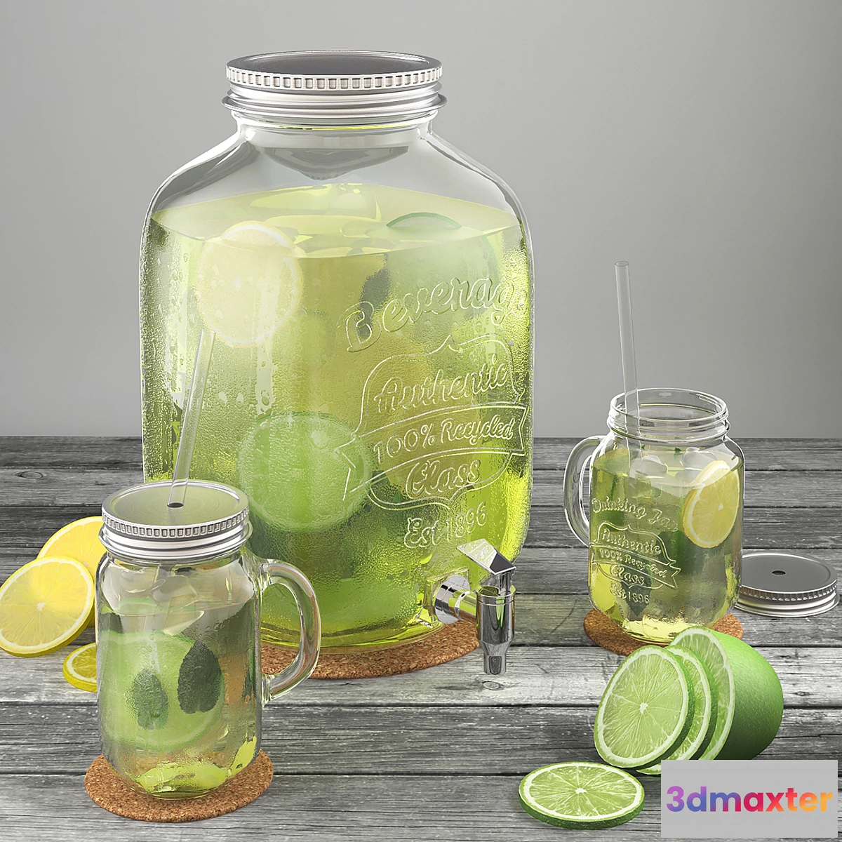 1340161 - Lemonade lime-lemon 3D Max