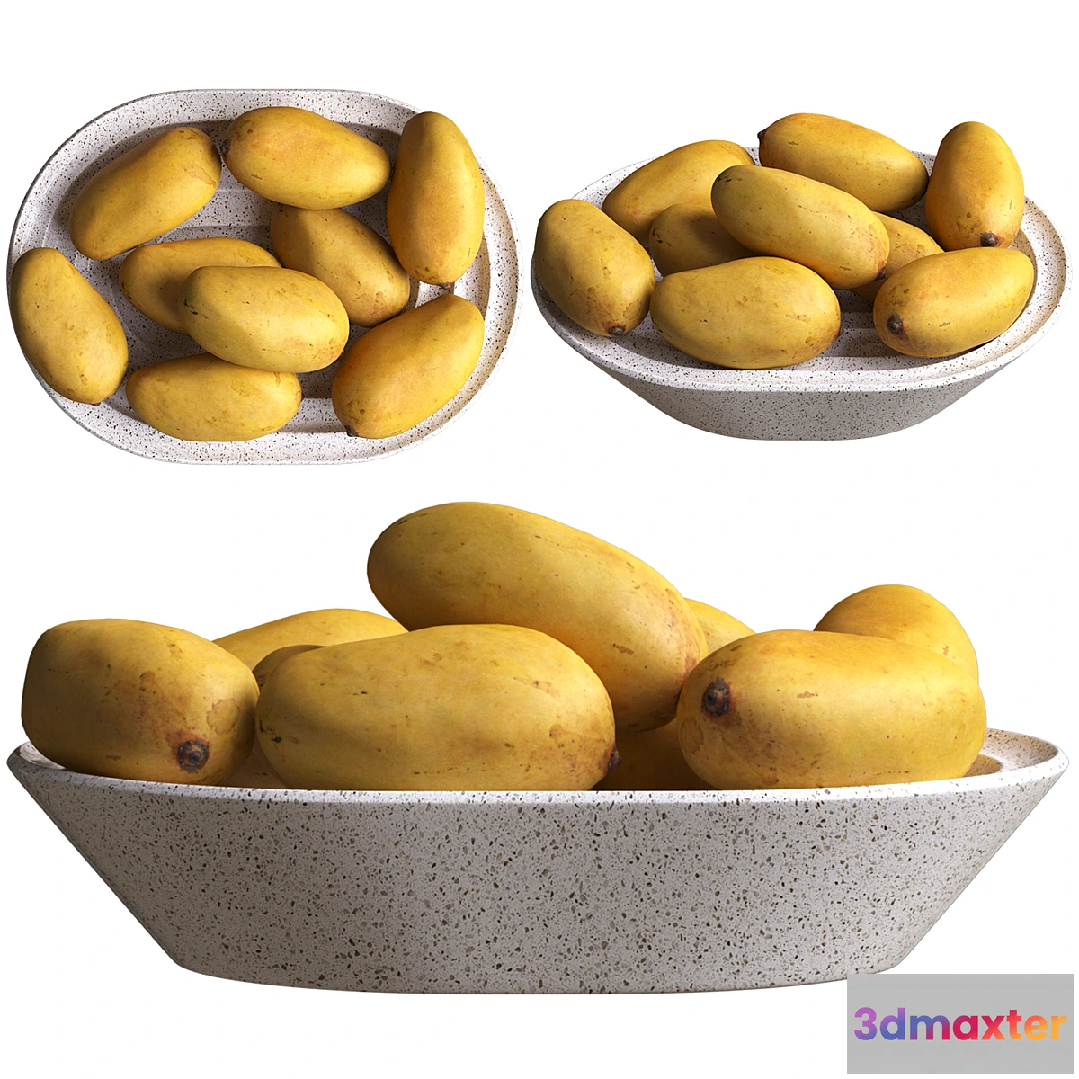 1346830 - Mango in fruit bowl 02 3D Max