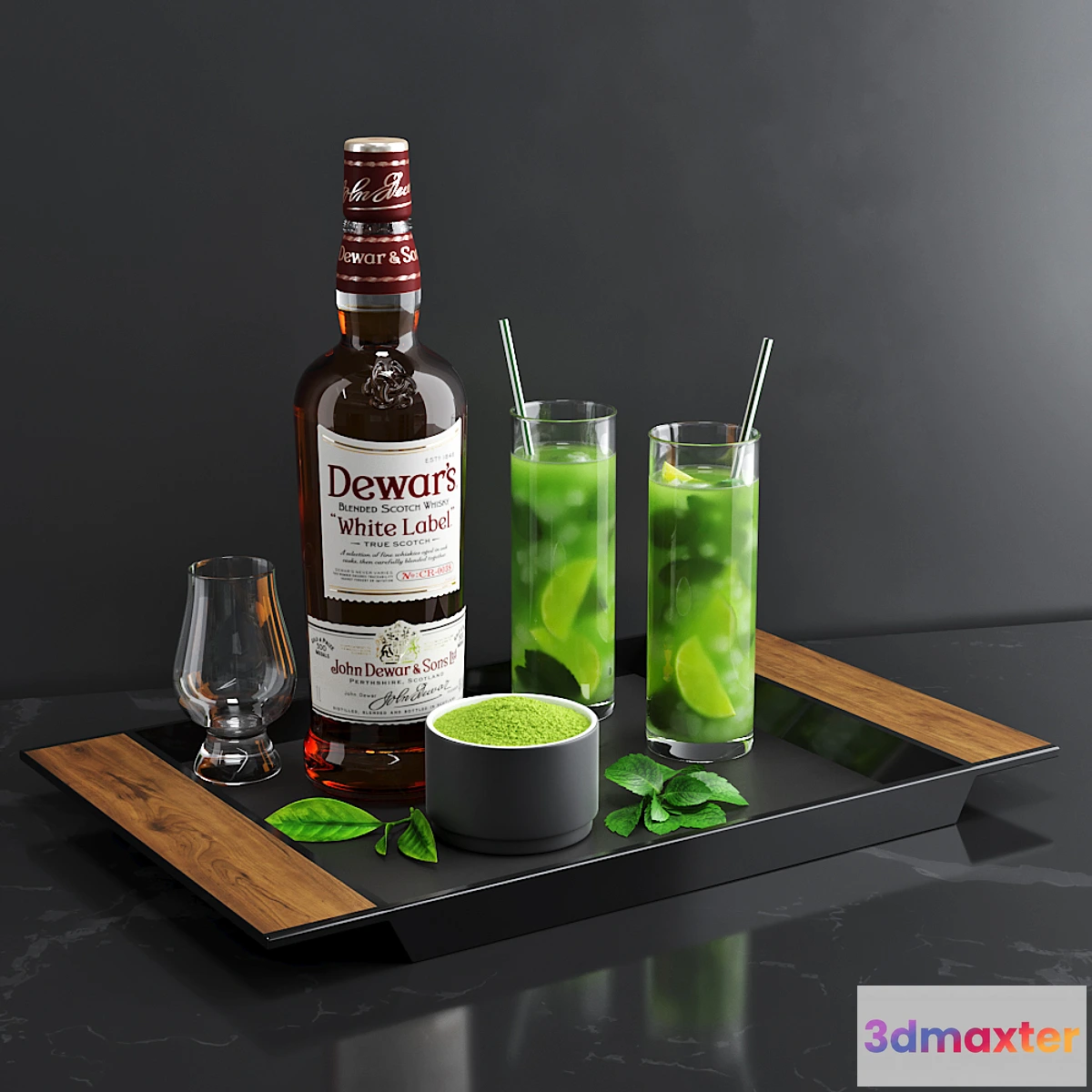 1348946 - Matcha cocktail set 3D Max
