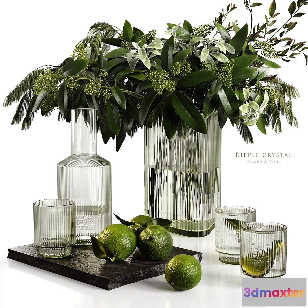 1394460 - Ripple crystal 3D Max
