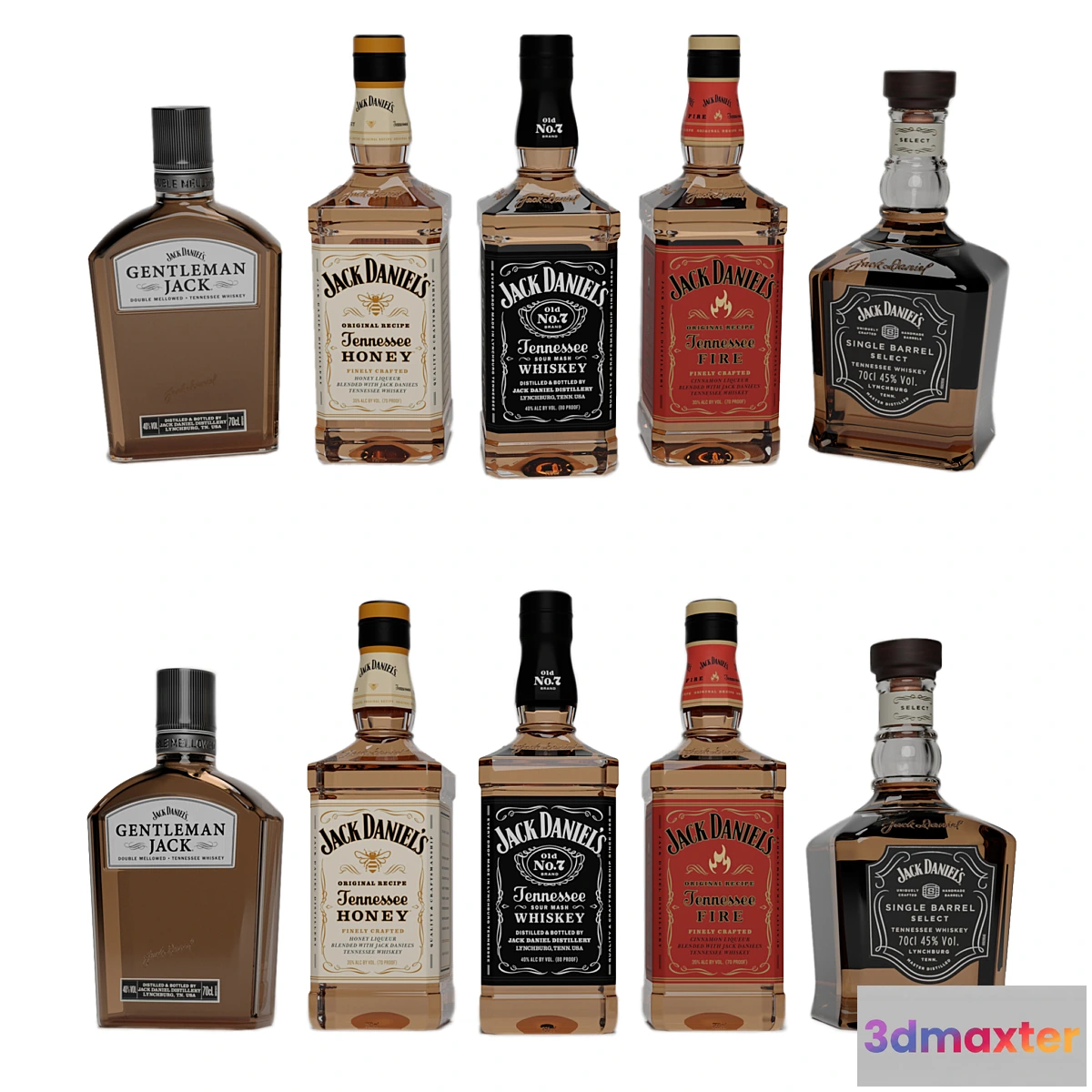 1407738 - Jack daniels bottomles 3D Max