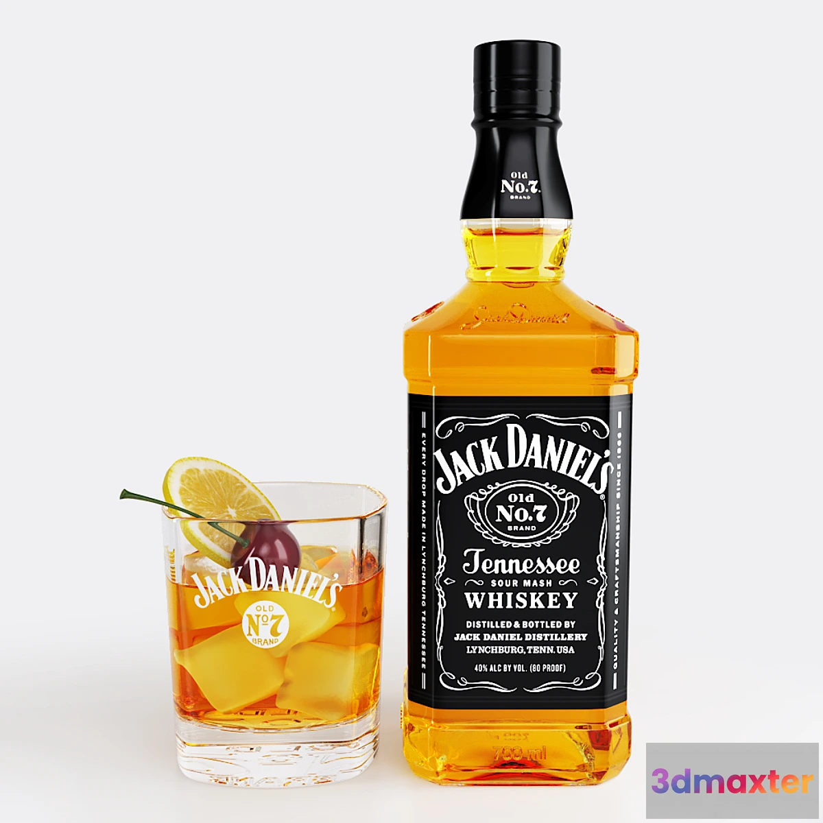 1408806 - Still Life Whiskey Set 3D Max