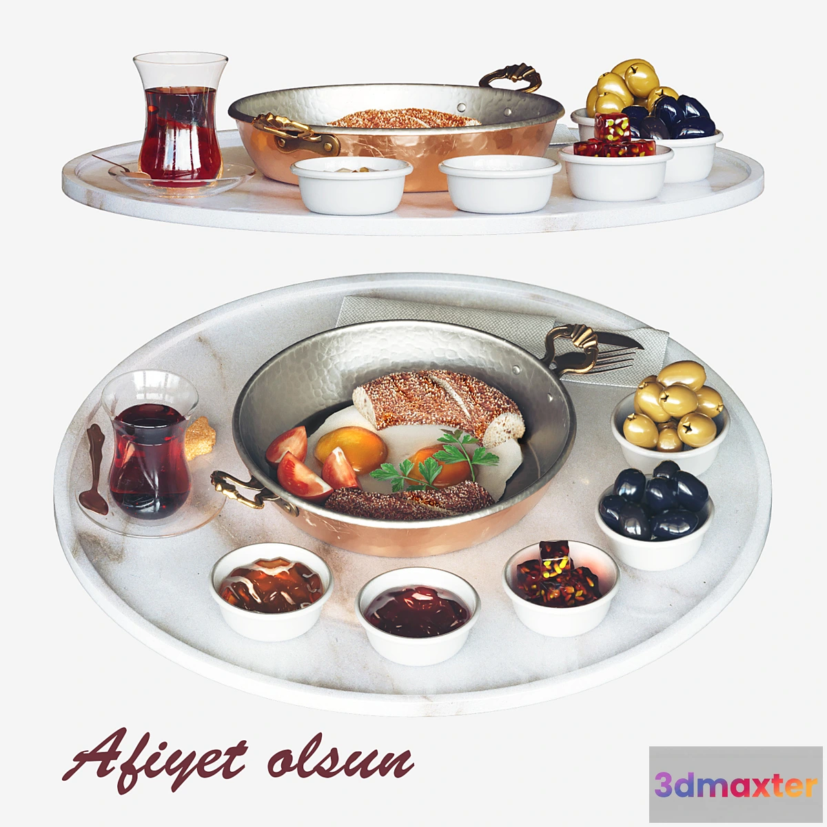 1410990 - Turkish breakfast 3D Max