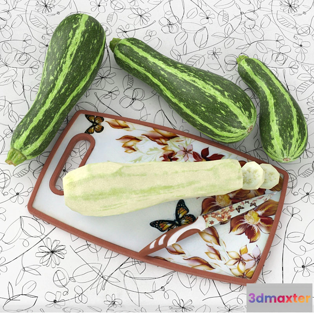 1421686 - Courgettes 3D Max