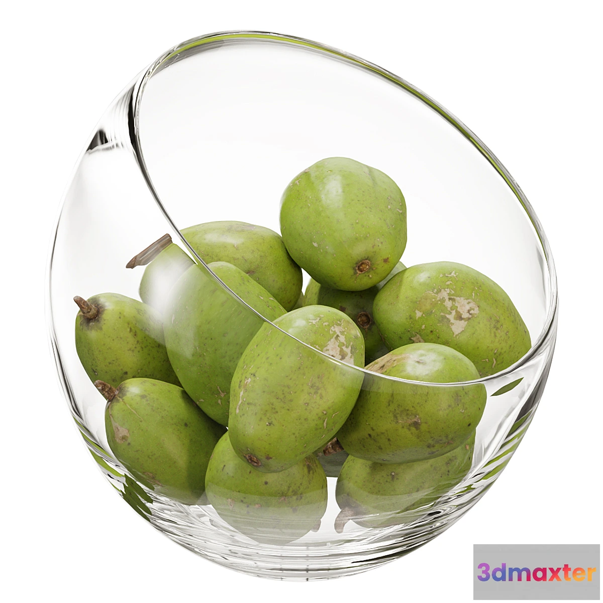 1424748 - Large Slant Fruit Bowl ambarella 3D Max
