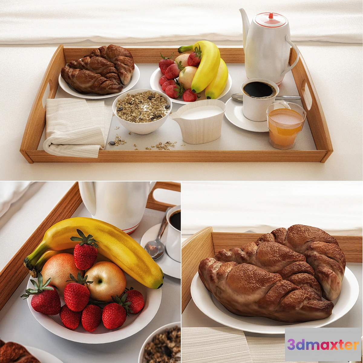 1431932 - Breakfast in bed 3D Max