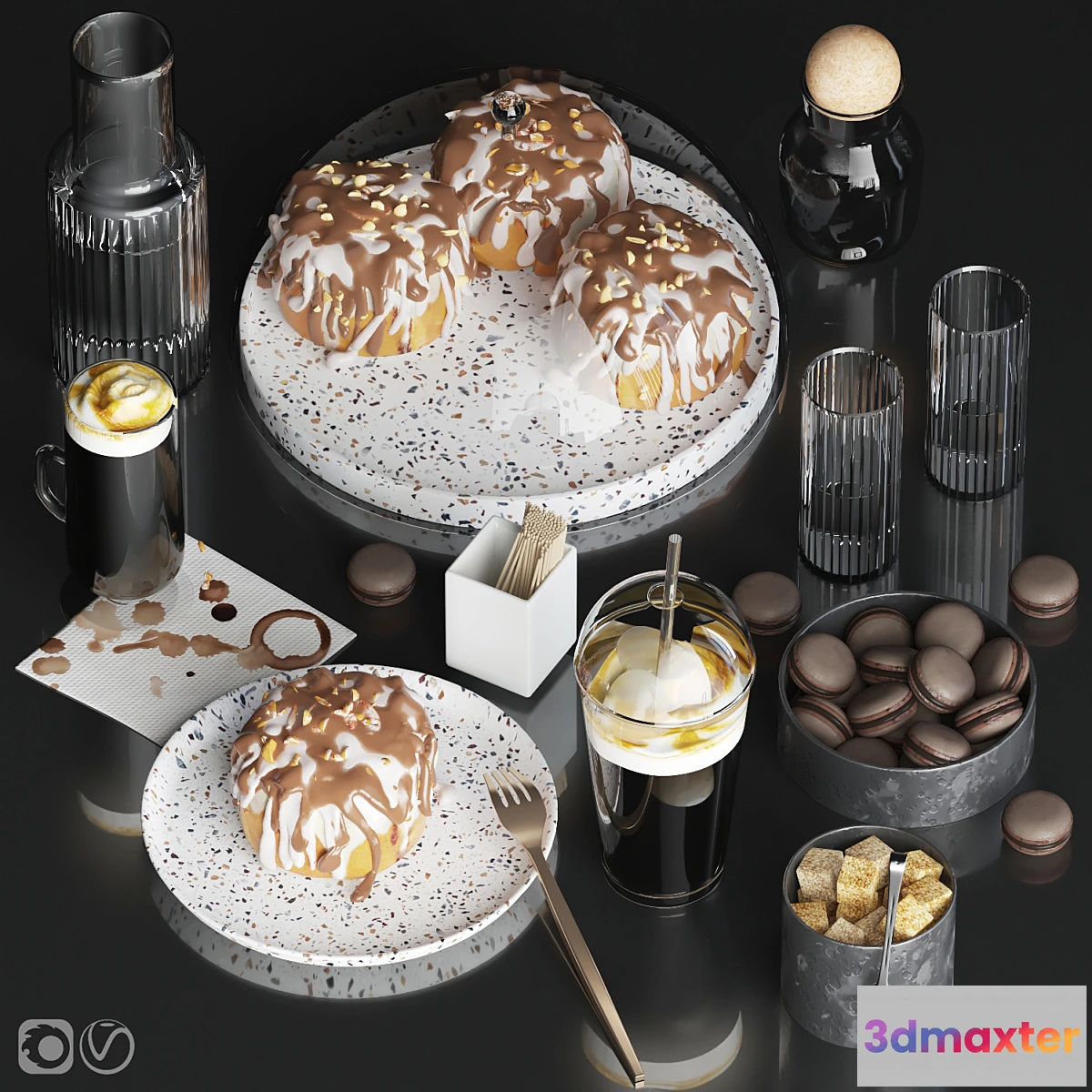 1432114 - Serving for cafe restaurant 8 3D Max