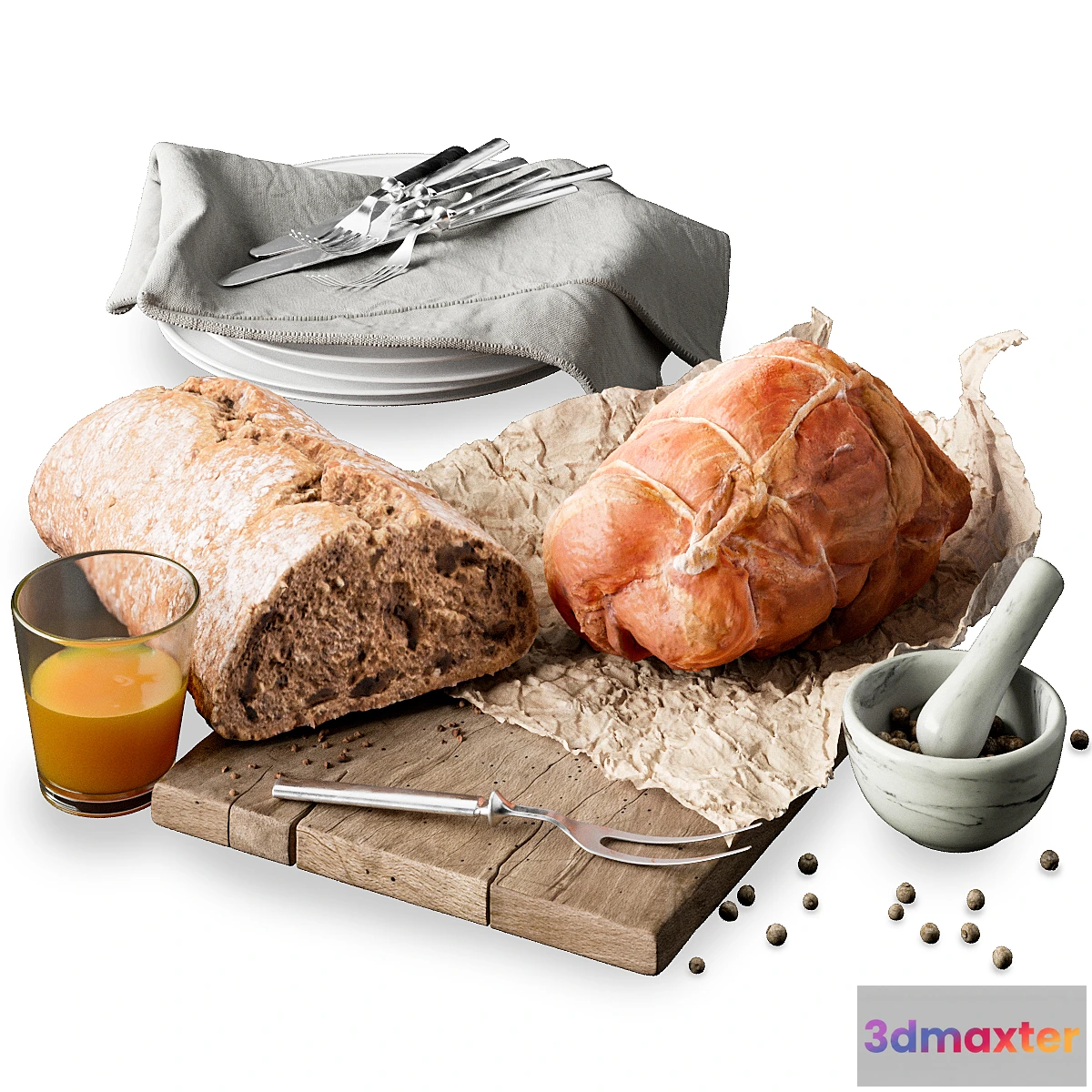 1438284 - Food set 3 3D Max