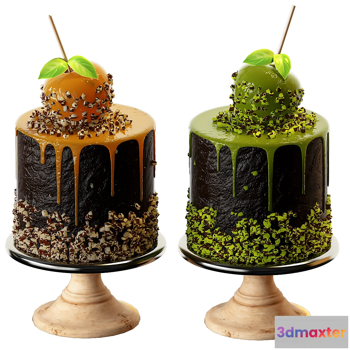 1439634 - Caramel apple 3D Max