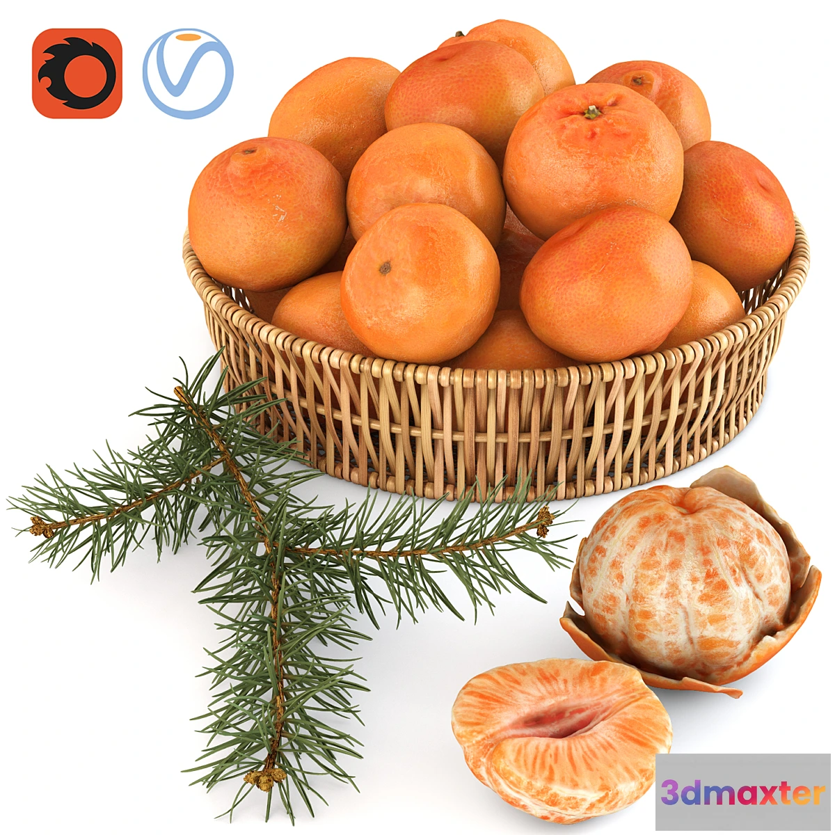 1440720 - Tangerines 3D Max