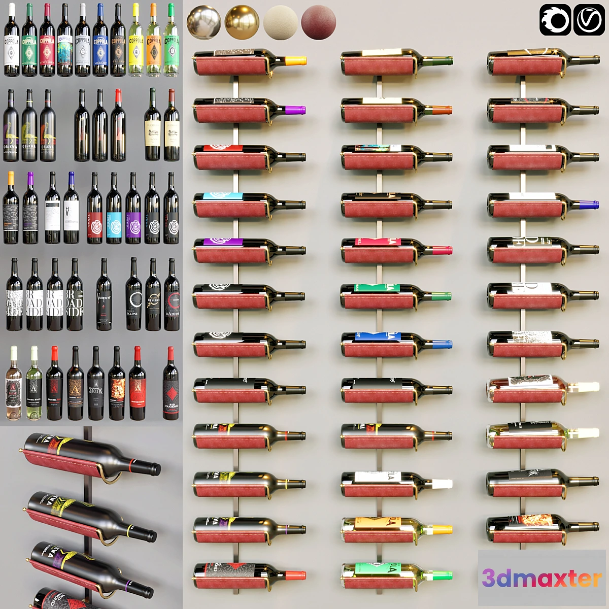 1449458 - wine bottle 05 3D Max