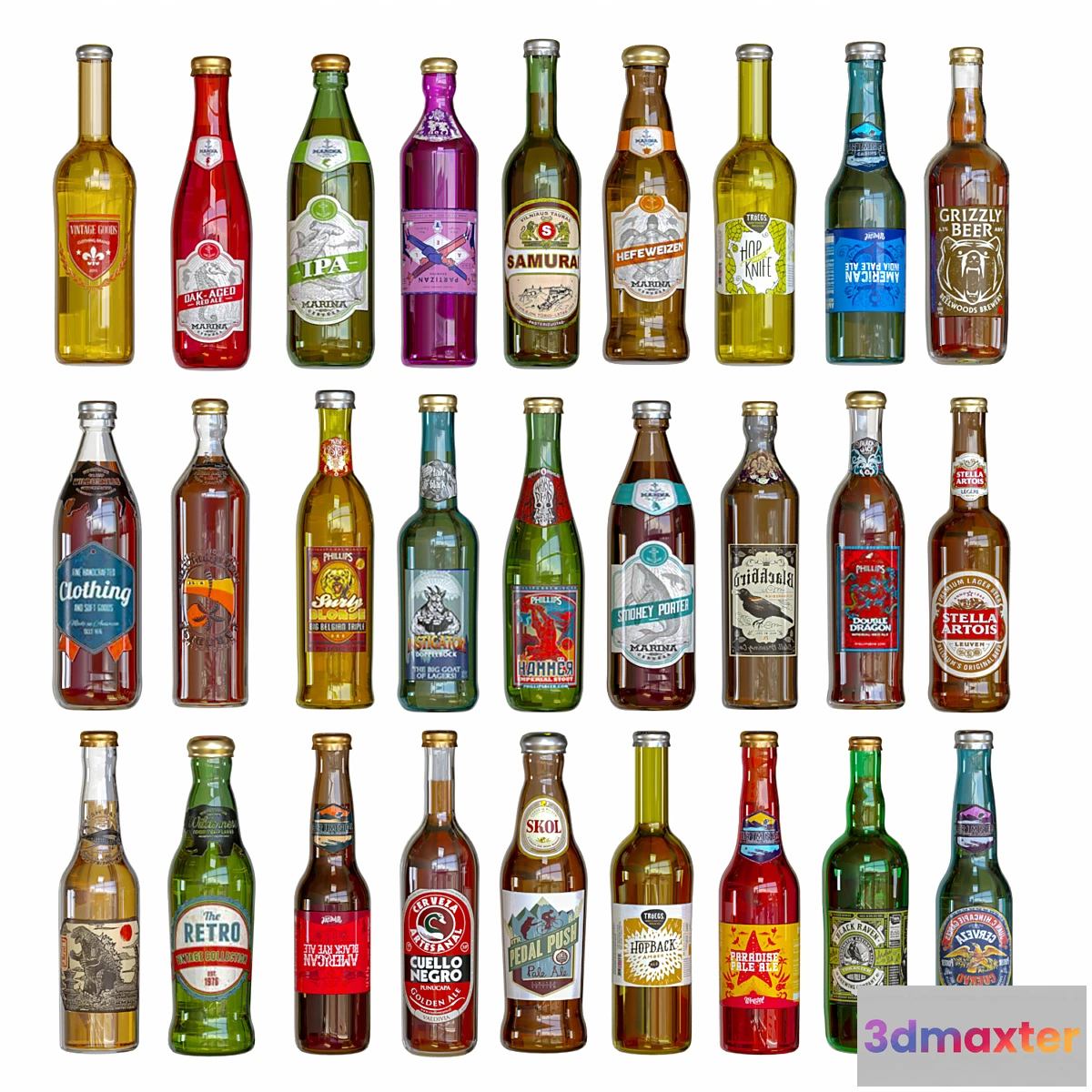 1452580 - BeerSet-66 3D Max