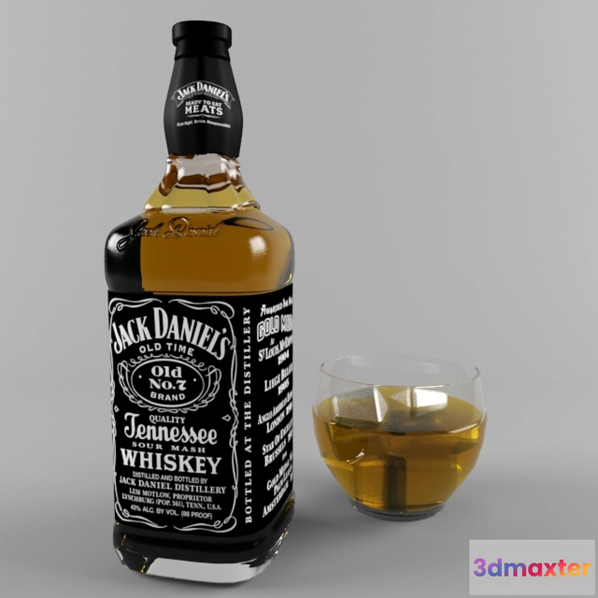 1461052 - Jack daniels 3D Max