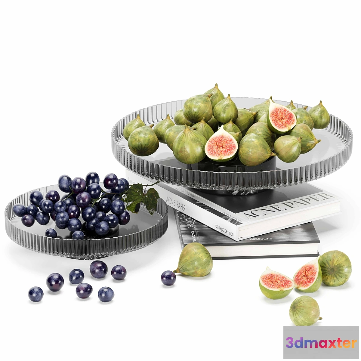 1472370 - fruit set fige grape 3D Max