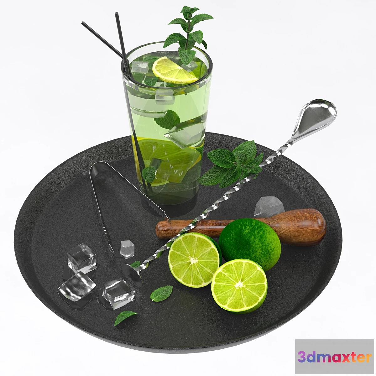 1473354 - mojito cocktail set 3D Max