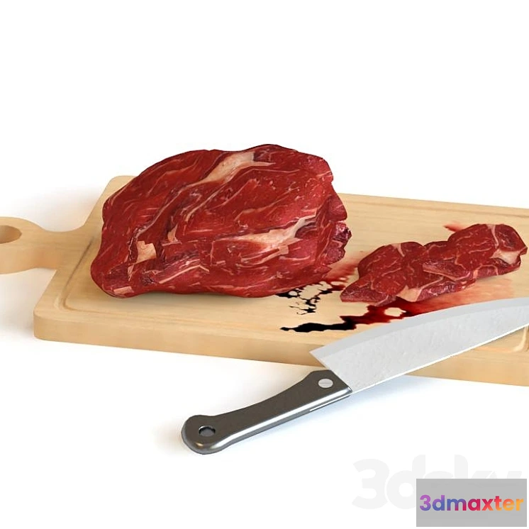 1558297 - Board with meat 3D Max