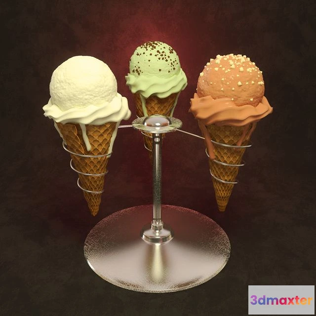 1562111 - Ice-cream with a stand 3D Max