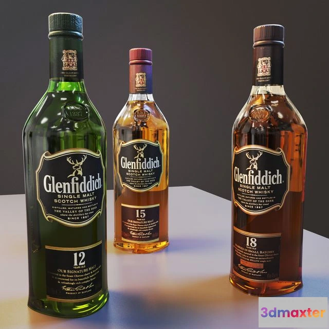 1566236 - Glenfiddich whiskey 3D Max