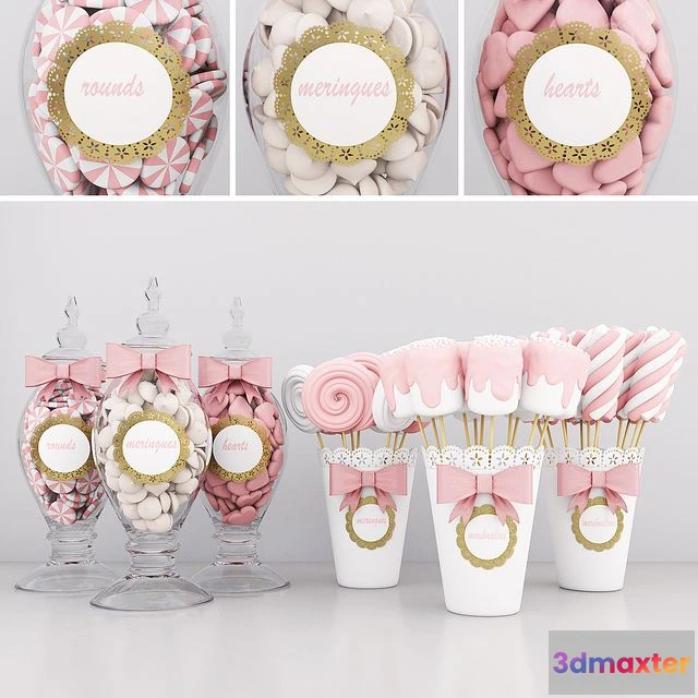 1566382 - Candy jars 2 3D Max