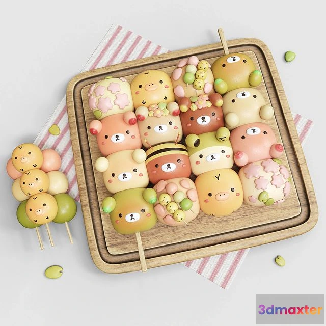 1569076 - Delicious Japanese Dangos 3D Max