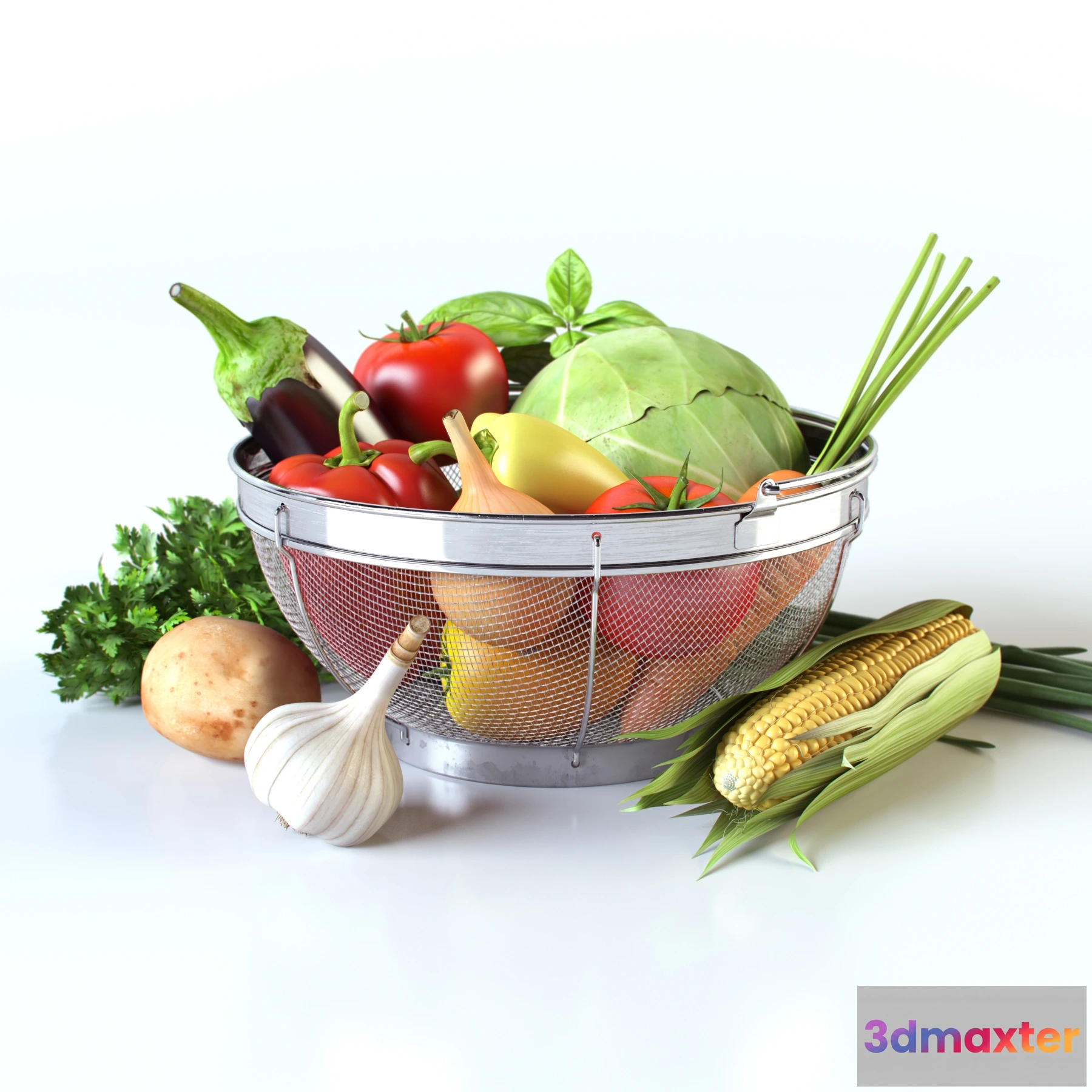 1645148 - kitchen - Collection of vegetables 09 3D Max