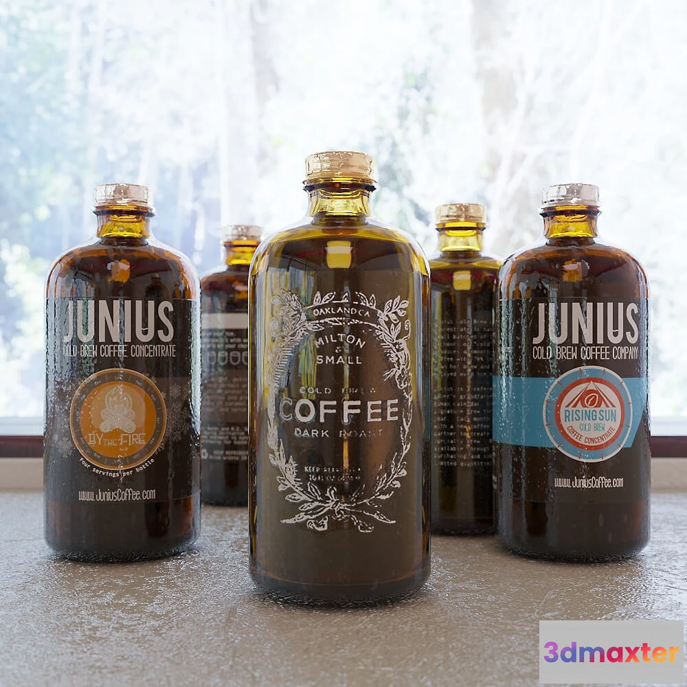 1645186 - kitchen - Bottles set 7 3D Max