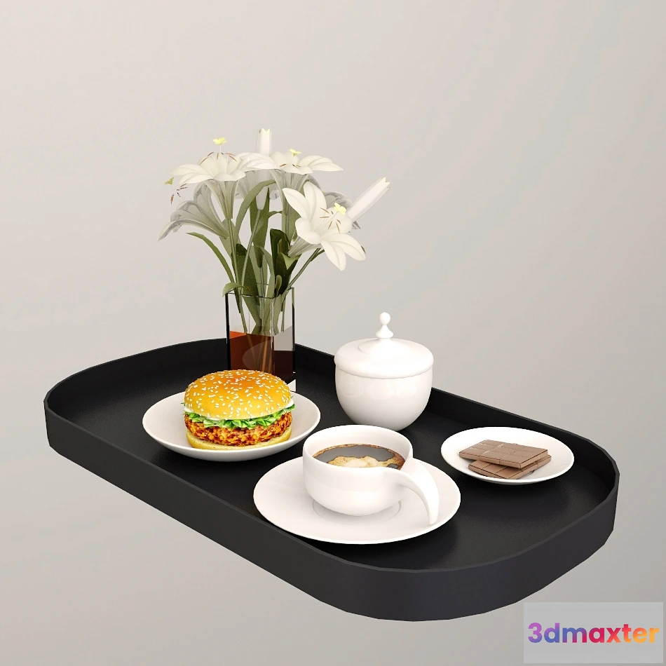 1645214 - kitchen - Dinner time 3D Max