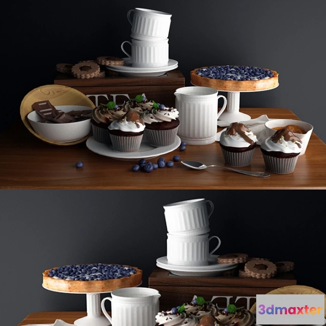 1645288 - kitchen - Chocolate set 3D Max