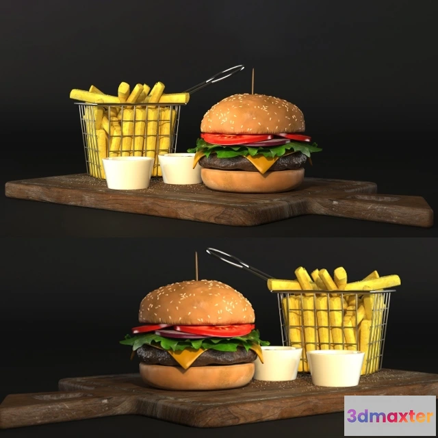 1645296 - kitchen - Hamburger 3D Max