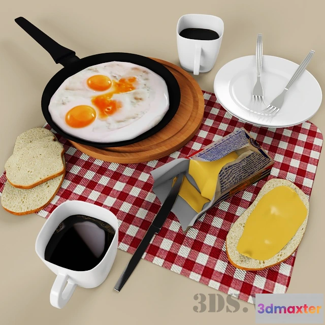 1645334 - kitchen - Morning breakfast 3D Max