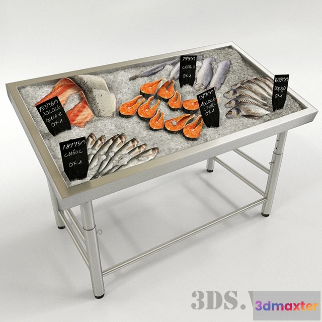 1645358 - kitchen - Frozen fish 3D Max