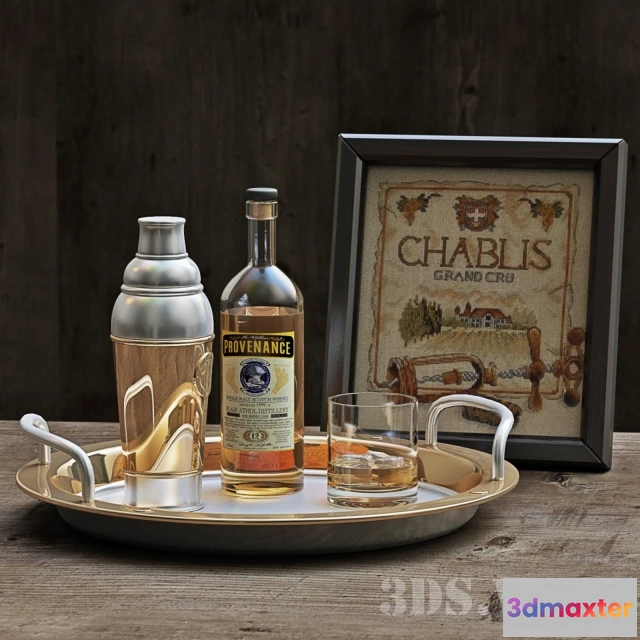 1645376 - kitchen - Whiskey set 3D Max