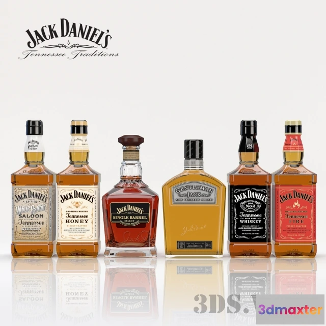 1645382 - kitchen - Jack Daniels Whiskey - Collection 3D Max