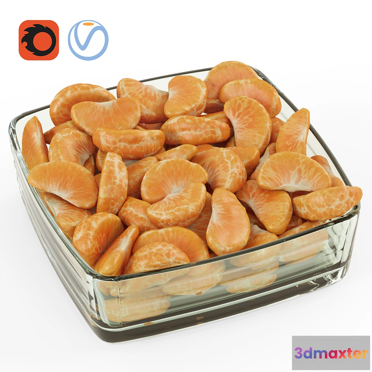 613361 - Tangerines peeled in a vase