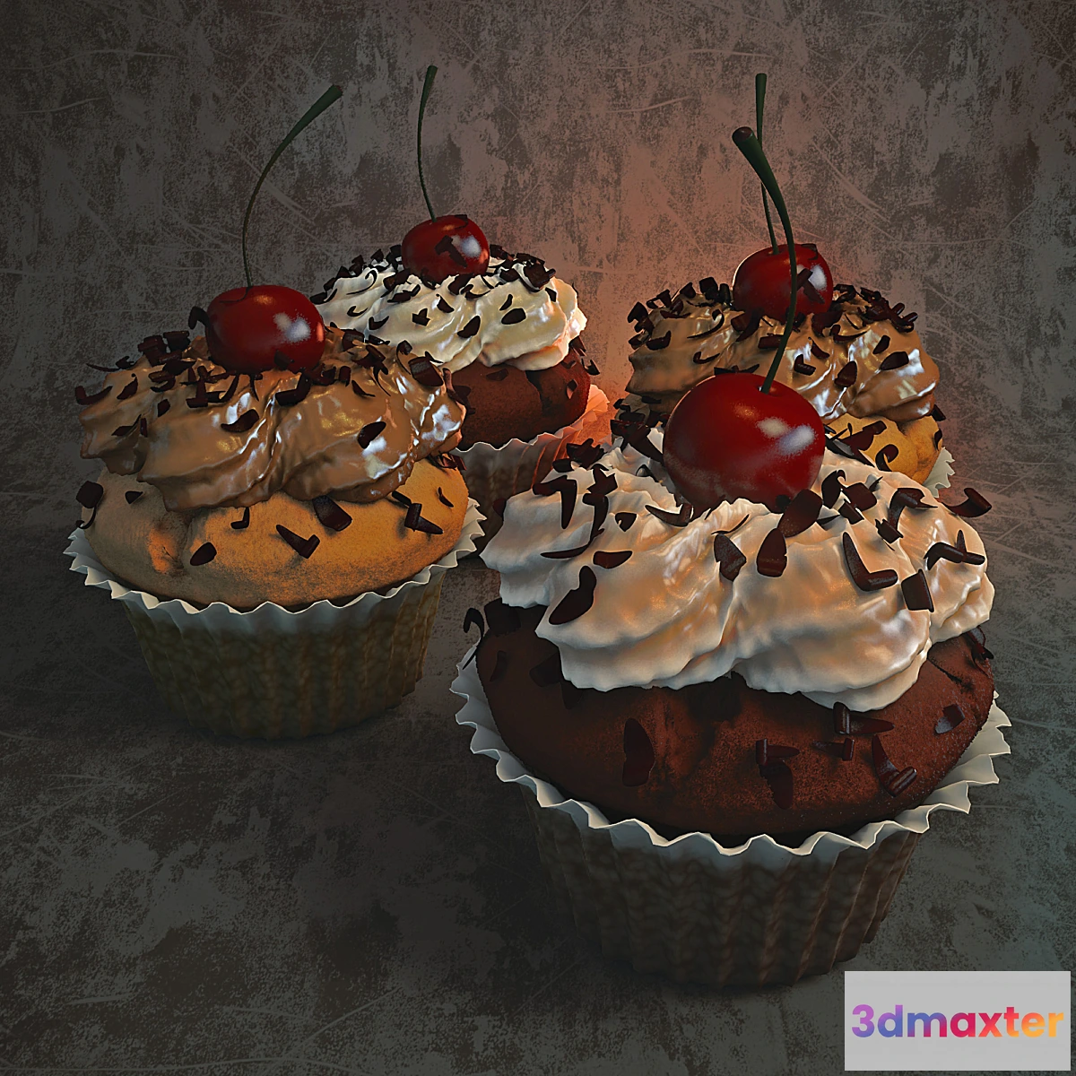 641309 - Cupcake with cherry