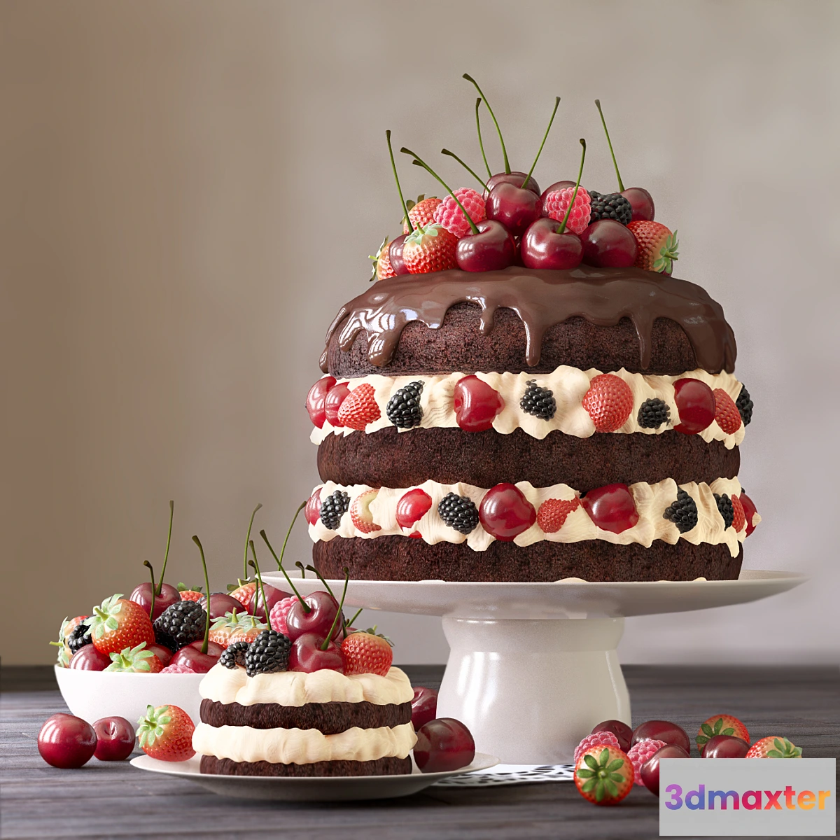 644509 - Cake and cake with berries - No.2