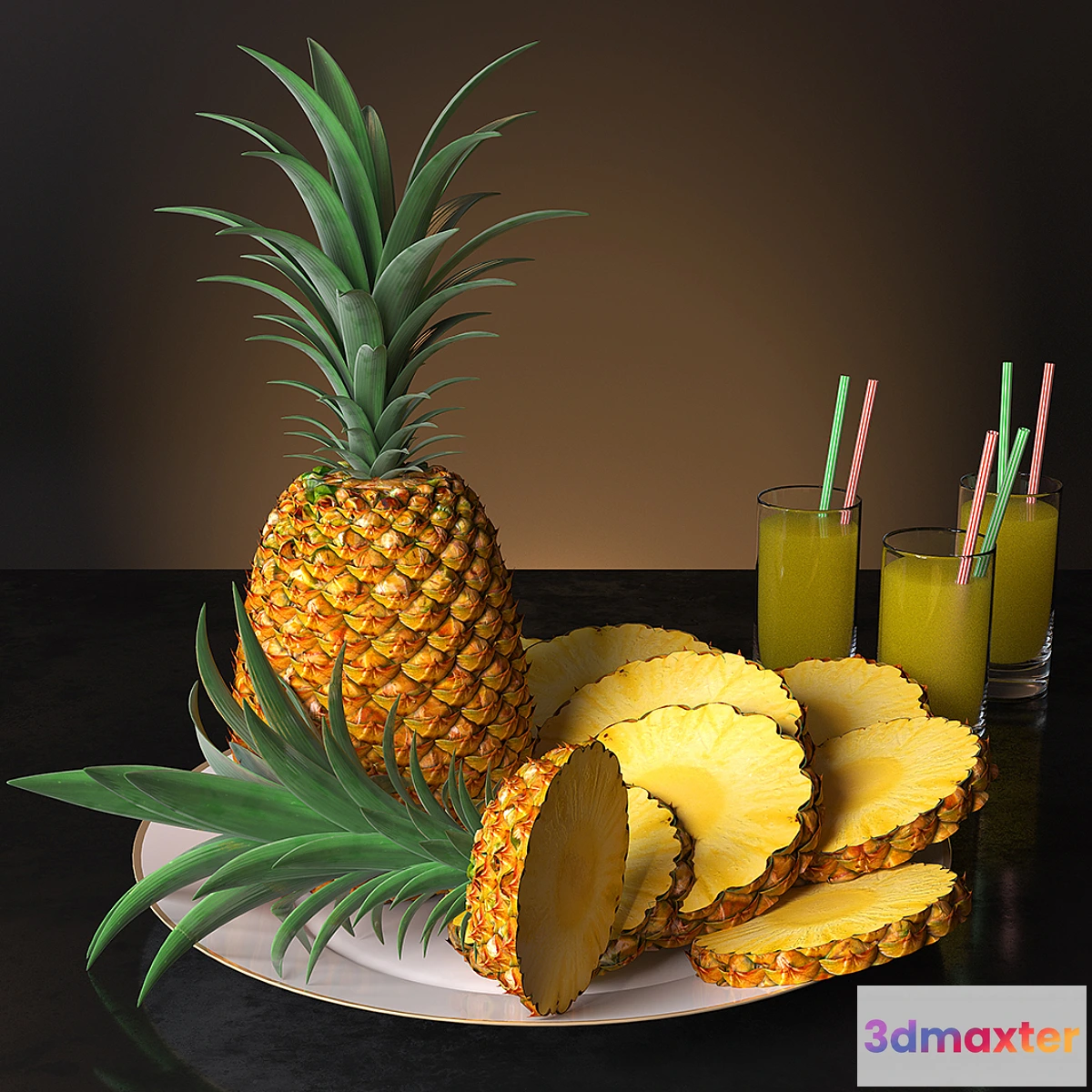 644537 - serving of pineapple