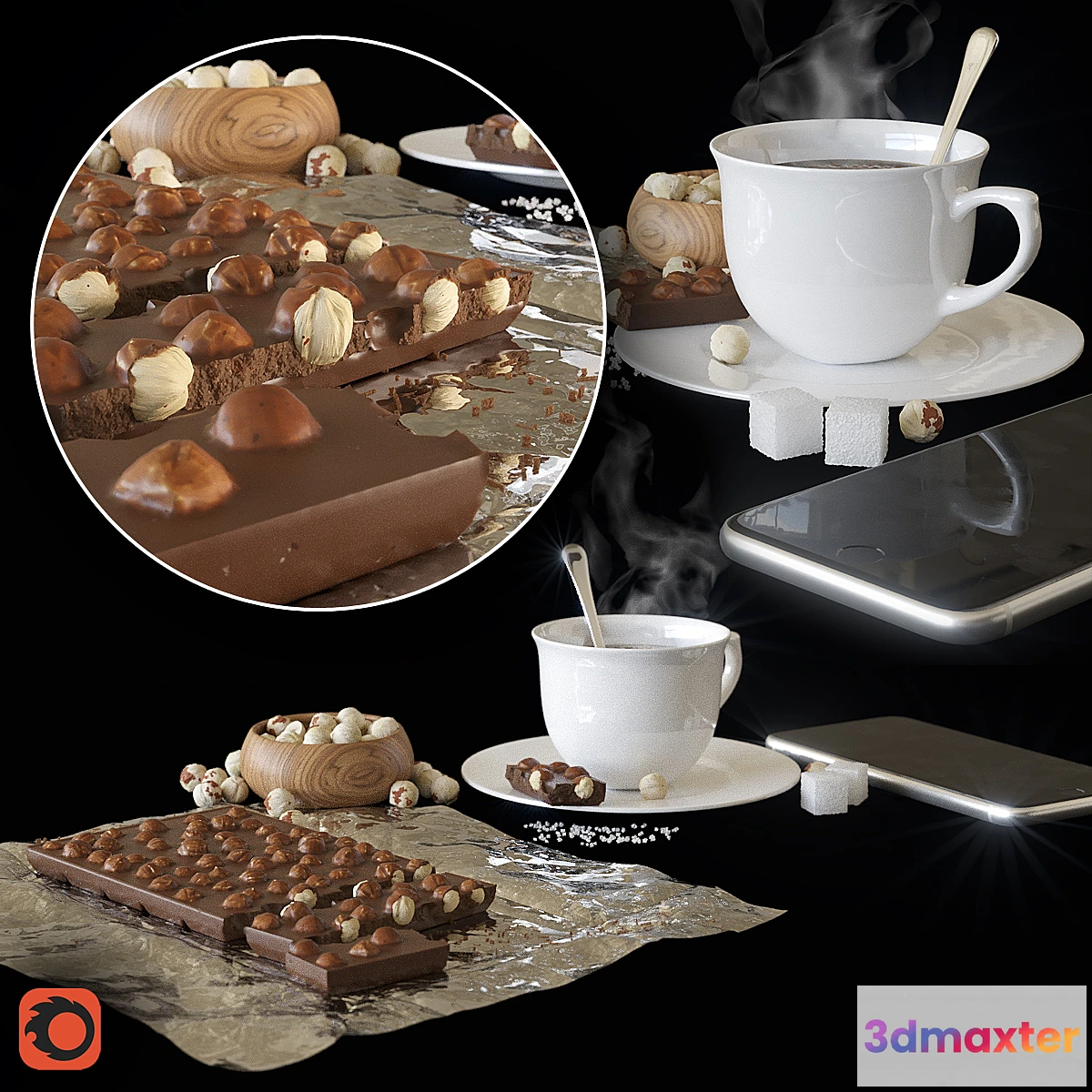 653391 - Chocolate coffee nuts